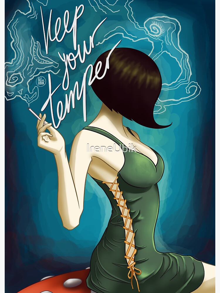 Keep Your Temper Caterpillar by ladykraken