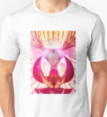 Water perls on a Orchid Unisex T-Shirt