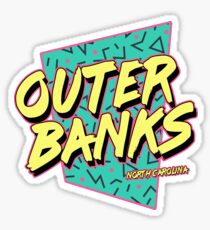 Outer Banks North Carolina Vintage Retro Sticker