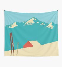 vintage mountains Wall Tapestry