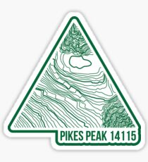 Pikes Peak Topo Update Green Sticker