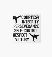 Taekwondo - TKD Tenets, Martial Arts, Kickers Art Board