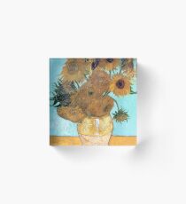 Vincent van Gogh - Still Life - Vase with Twelve Sunflowers Acrylic Block