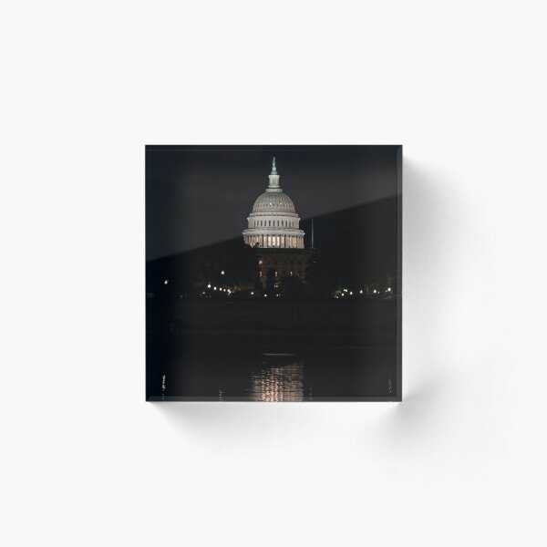A Capitol Evening Acrylic Block