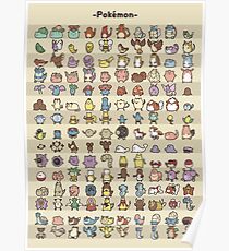 The Original 150: Kawaii Style Poster