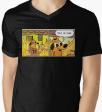 This is fine Men's V-Neck T-Shirt