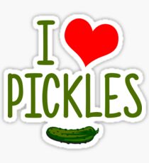 I Love Pickles! Sticker