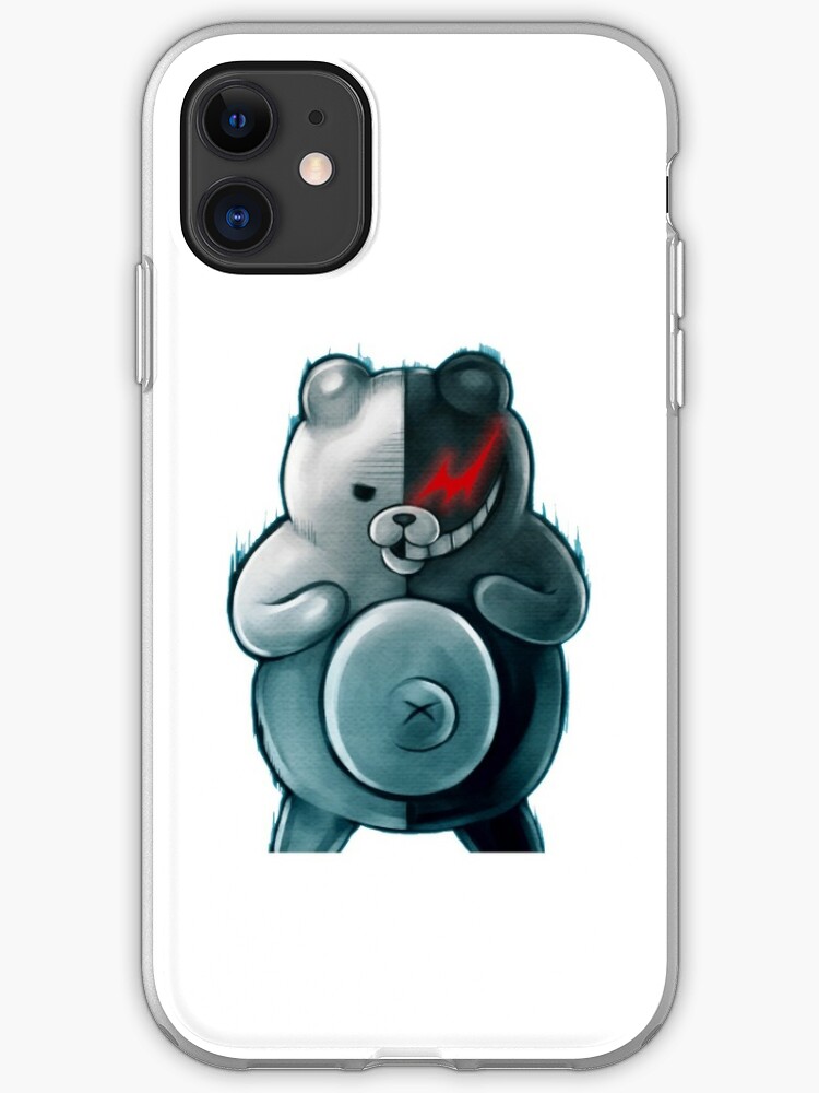 Danganronpa Monokuma Iphone Case Cover By Psychocatx Redbubble