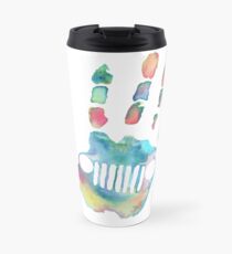 Watercolor Jeep wave Travel Mug