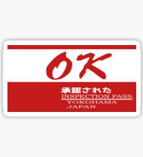 OK Datsun/Nissan Inspection Pass Decal Sticker