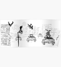 Pedestrian Parkour Poster