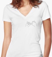 Pinky Versprechen Shirt mit V-Ausschnitt