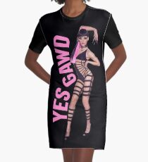 LAGANJA ESTRANJA - YES GAWD Graphic T-Shirt Dress