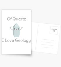Lustiges Geologie-Wissenschafts-Wortspiel-T - Shirt Postkarten