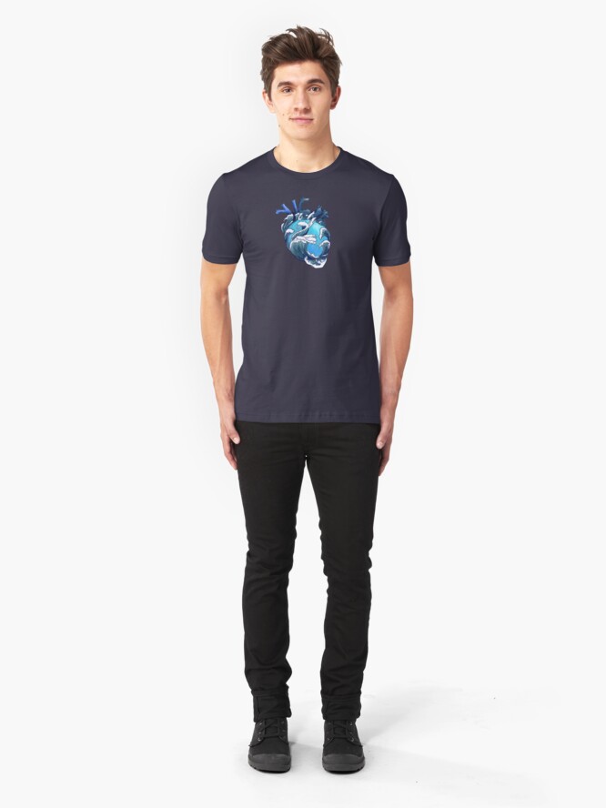 Alternate view of Beneath the Waves Slim Fit T-Shirt