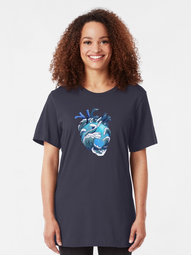 Alternate view of Beneath the Waves Slim Fit T-Shirt