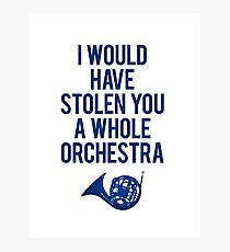 I Would Have Stolen You A Whole Orchestra Photographic Print