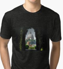 Vatican and St Peters LATEST VERSION Tri-blend T-Shirt