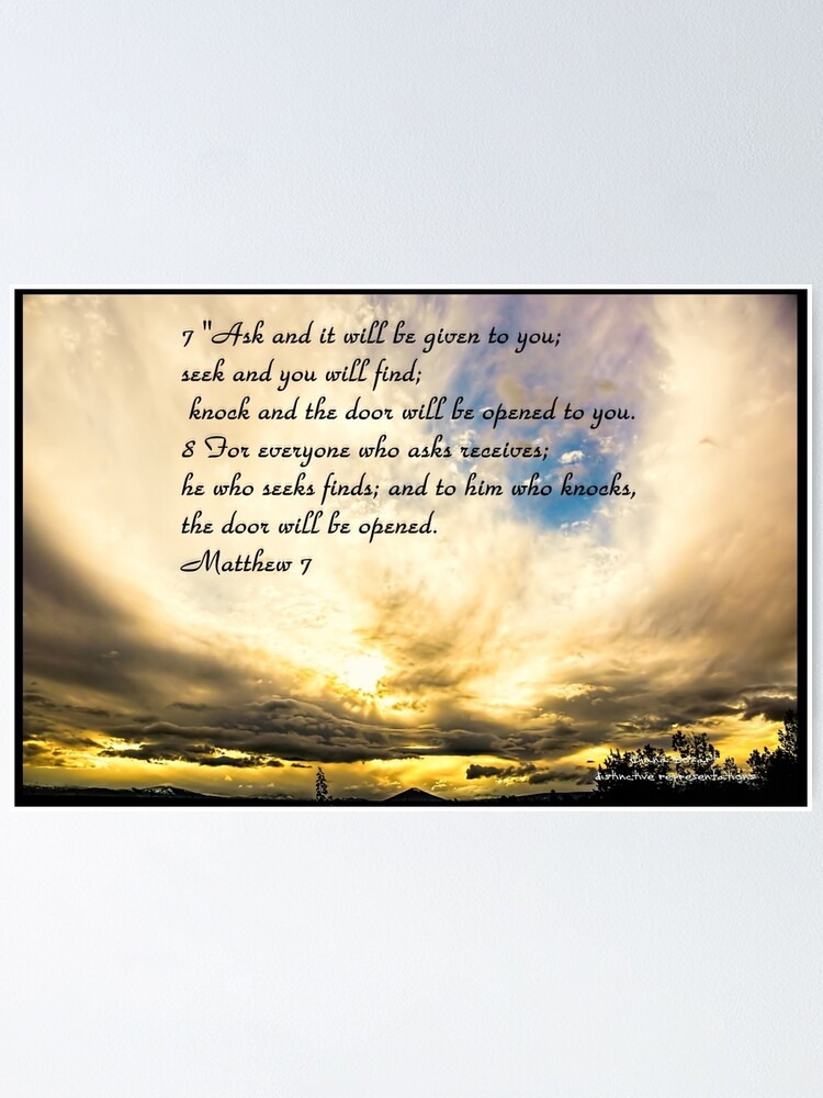 Knock And The Door Shall Be Opened Bible Verse