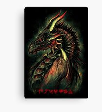 Dragonborn (Green Version) Canvas Print