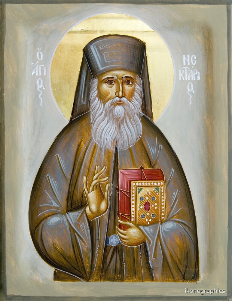 St Nektarios of Aigina by ikonographics