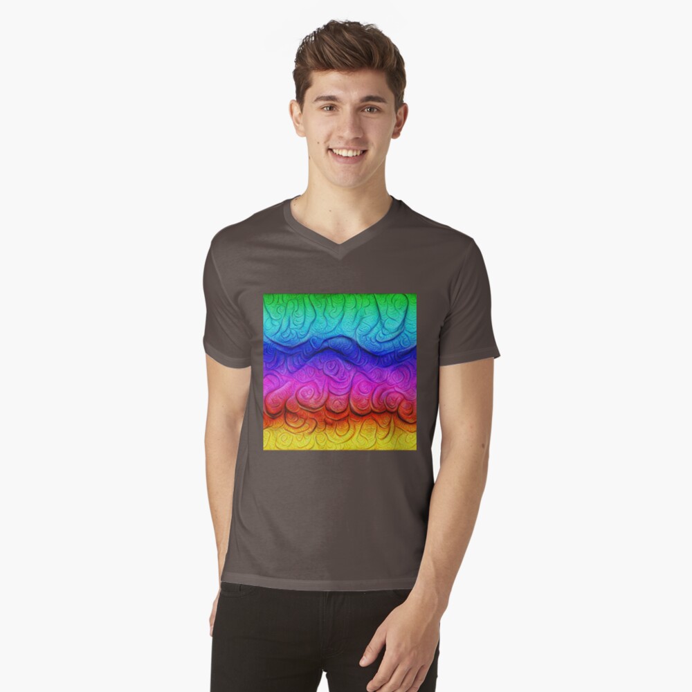 Color Foam levels #DeepDream V-Neck T-Shirt