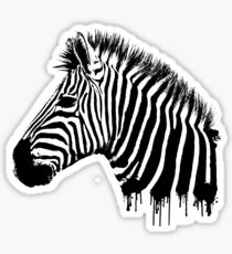 Zebra paint drip Sticker
