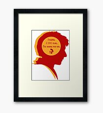 Rory silhouette Framed Print