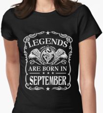 Legends are born in September Women's Fitted T-Shirt