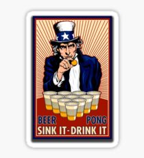 Beer Pong Sticker