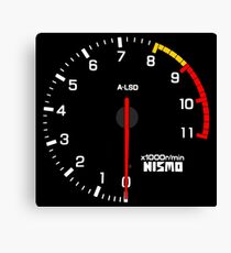 NISSAN N カ イ ン ン (NISSAN Skyline) R33 NISMO rev counter Canvas Print