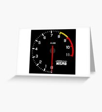 NISSAN スカイライン (NISSAN Skyline) R33 NISMO rev counter Grußkarte