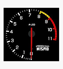 NISSAN N カ イ ン ン (NISSAN Skyline) R33 NISMO rev counter Photographic Print