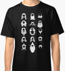 The Bearded Company White and Black Classic T-Shirt