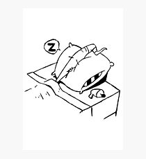 Earthworm Jim Takes a Nap Photographic Print
