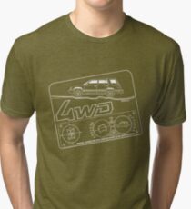 Toyota Tercel SR5 4WD Wagon AL25 BW Clinometer Tri-blend T-Shirt