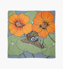 Snail with Nasturtiums Scarf