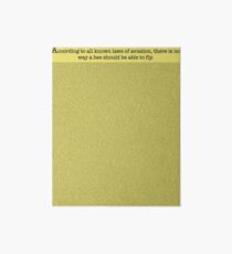 The Entire Bee Movie Script Art Board Print