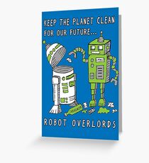 Robot Earth Greeting Card