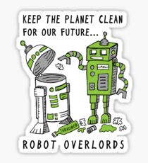 Robot Earth Sticker