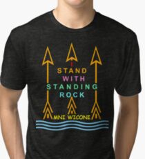 I stand with standing rock Tri-blend T-Shirt