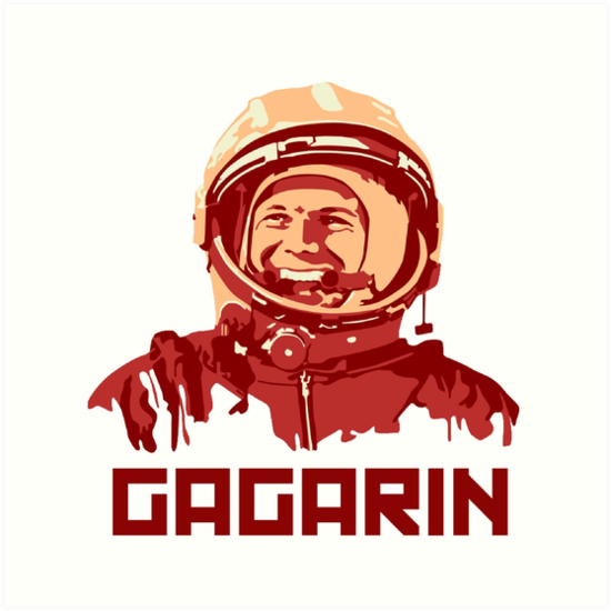 "Yuri Gagarin Russia CCCP Space Astronaut" Art Prints by ...