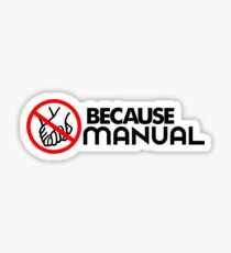 BECAUSE MANUAL (2) Sticker