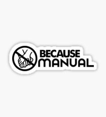 BECAUSE MANUAL (3) Sticker