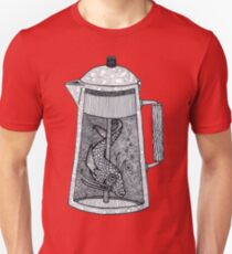 Camiseta ajustada Había un pez en el percolador
