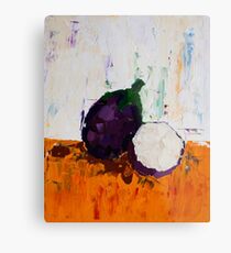 Eggplant Wizard Metal Print