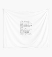 Angry Grammar Wall Tapestry