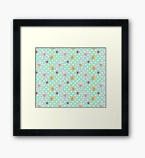 Polk-a-dot Daffodil Pattern Framed Print
