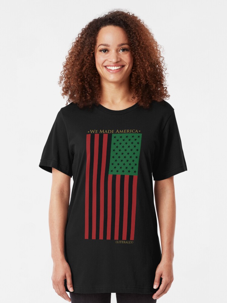 Red Black And Green Flag T Shirt By Africanapparel Redbubble