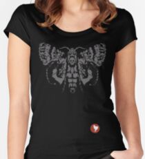 Schmetterling 2 Tailliertes Rundhals-Shirt